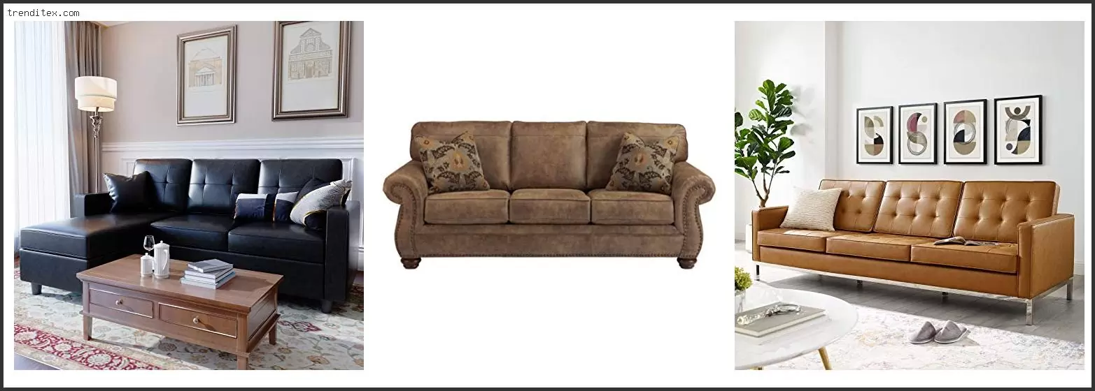 Best Faux Leather Sofa