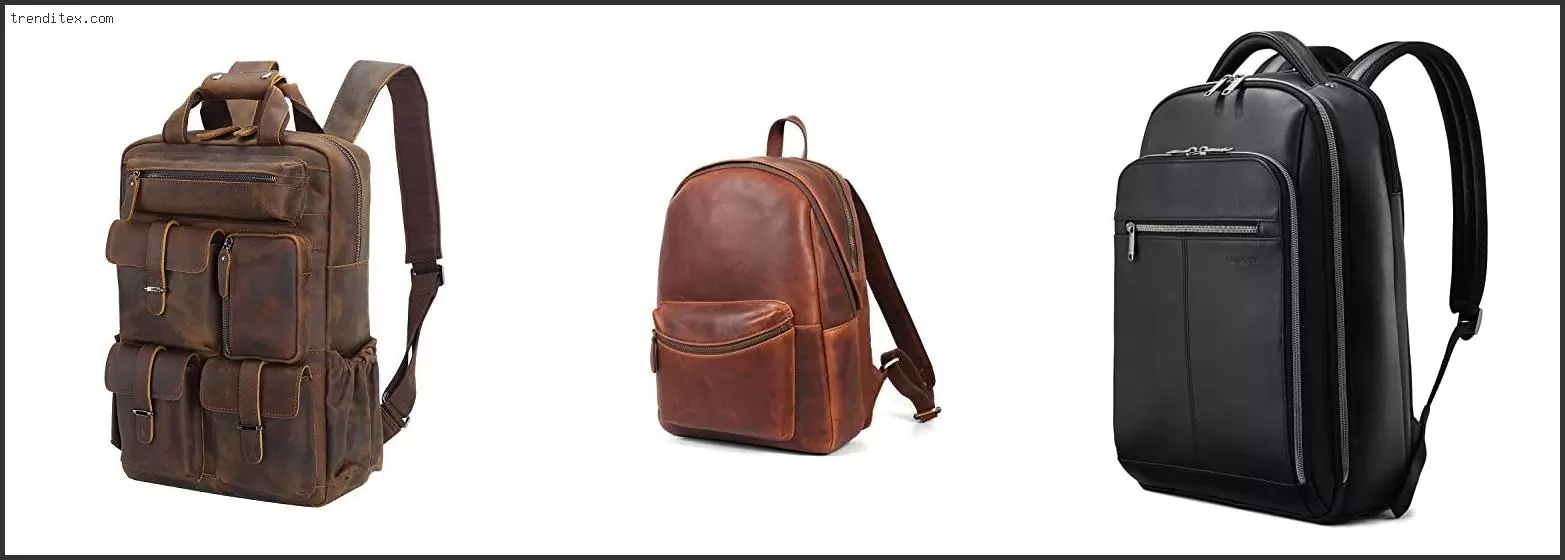 Best Leather Laptop Backpack