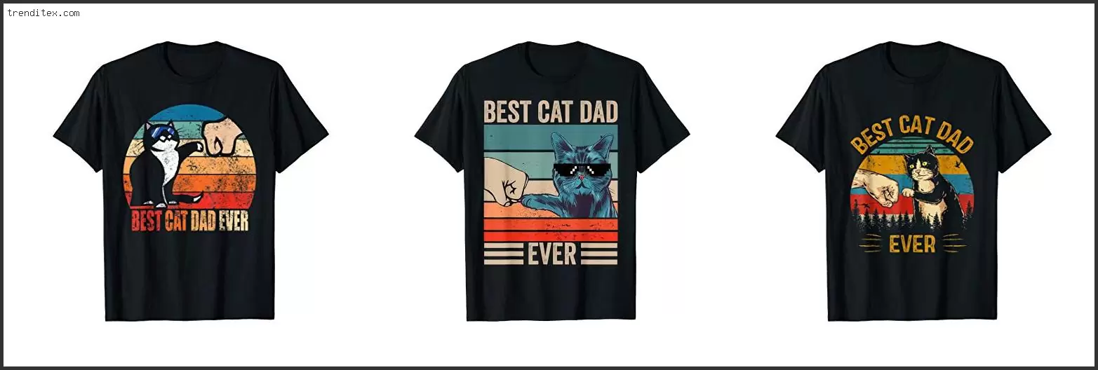 Best Cat Dad T Shirt Fist Bump