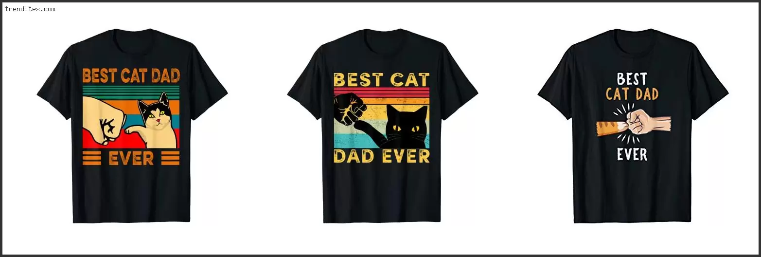 Best Cat Dad Ever Shirt Fist Bump