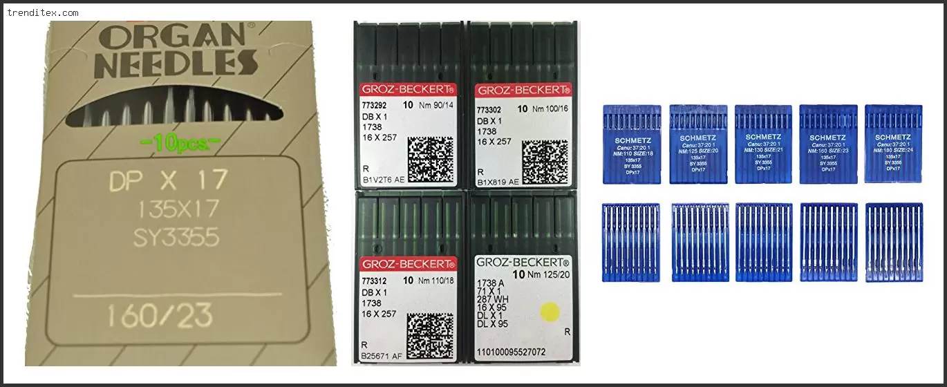 Best Industrial Zigzag Sewing Machine Needles