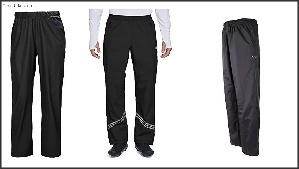 Best Rain Pants For Biking