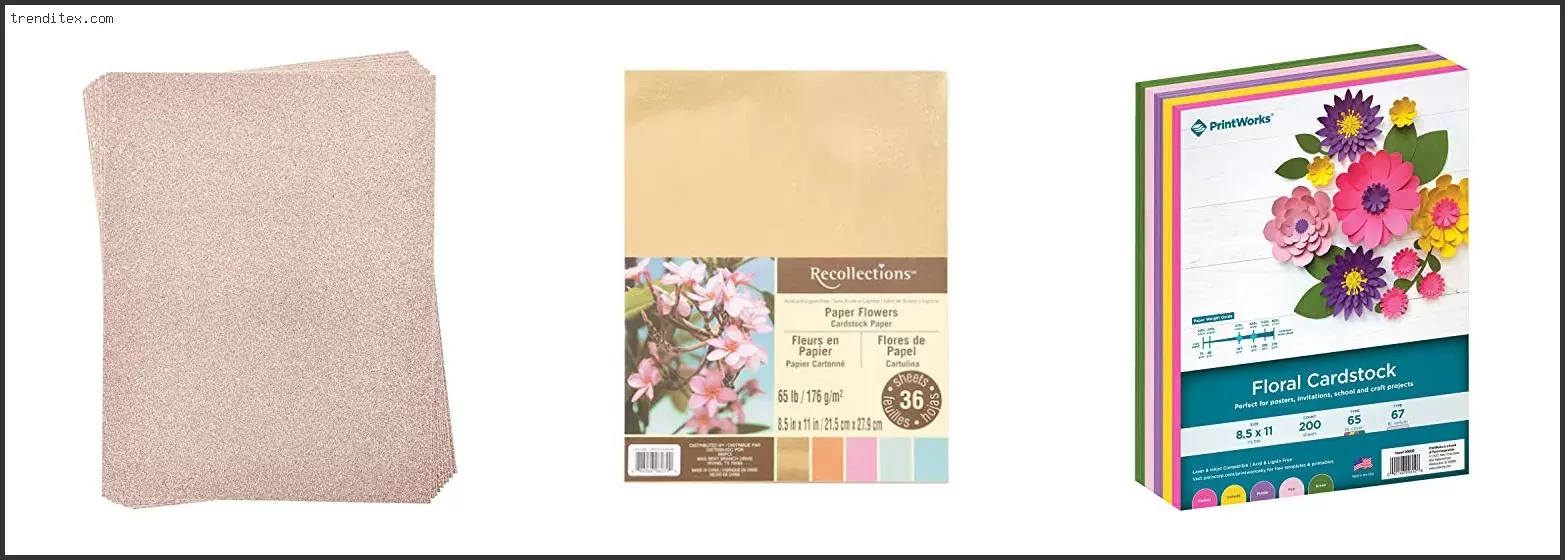 Best Cardstock For Paper Flowers