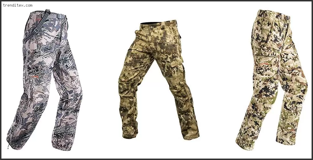 Best Sitka Pants For Elk Hunting
