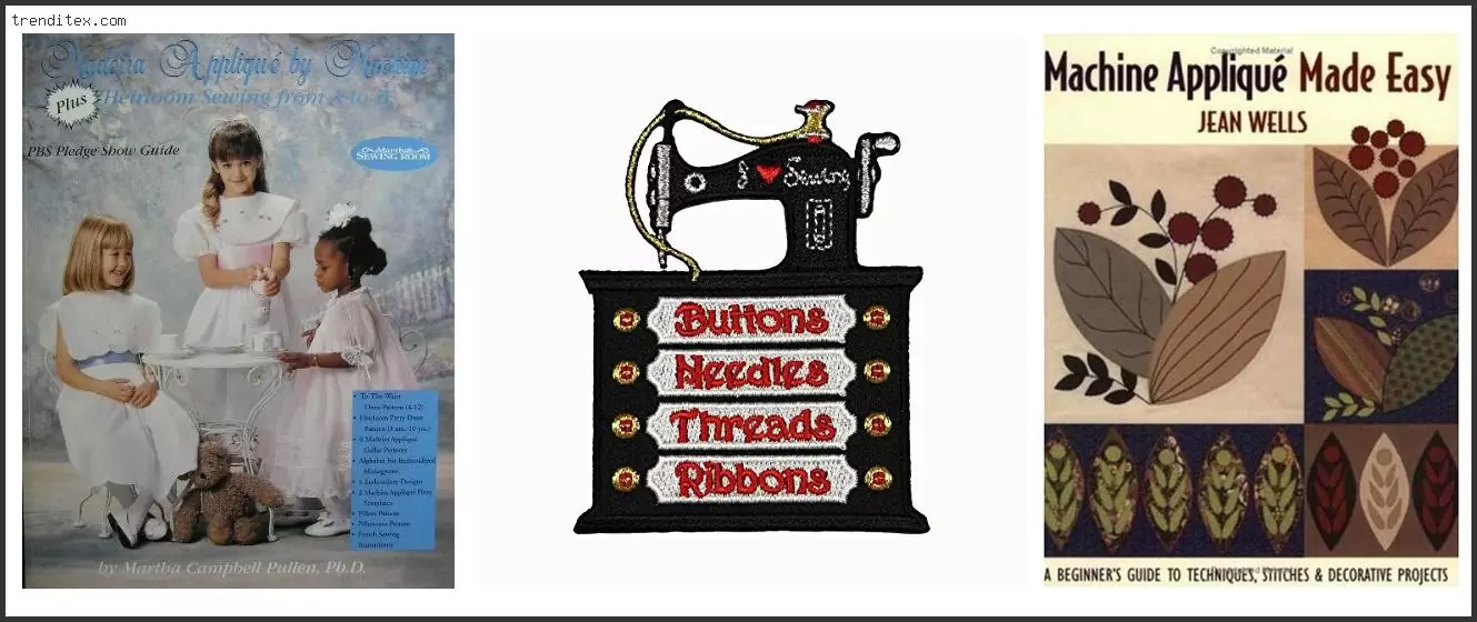 Best Applique Sewing Machine