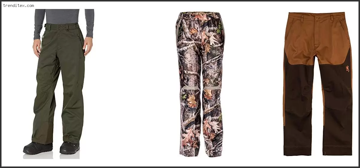 Best Brush Pants For Hunting