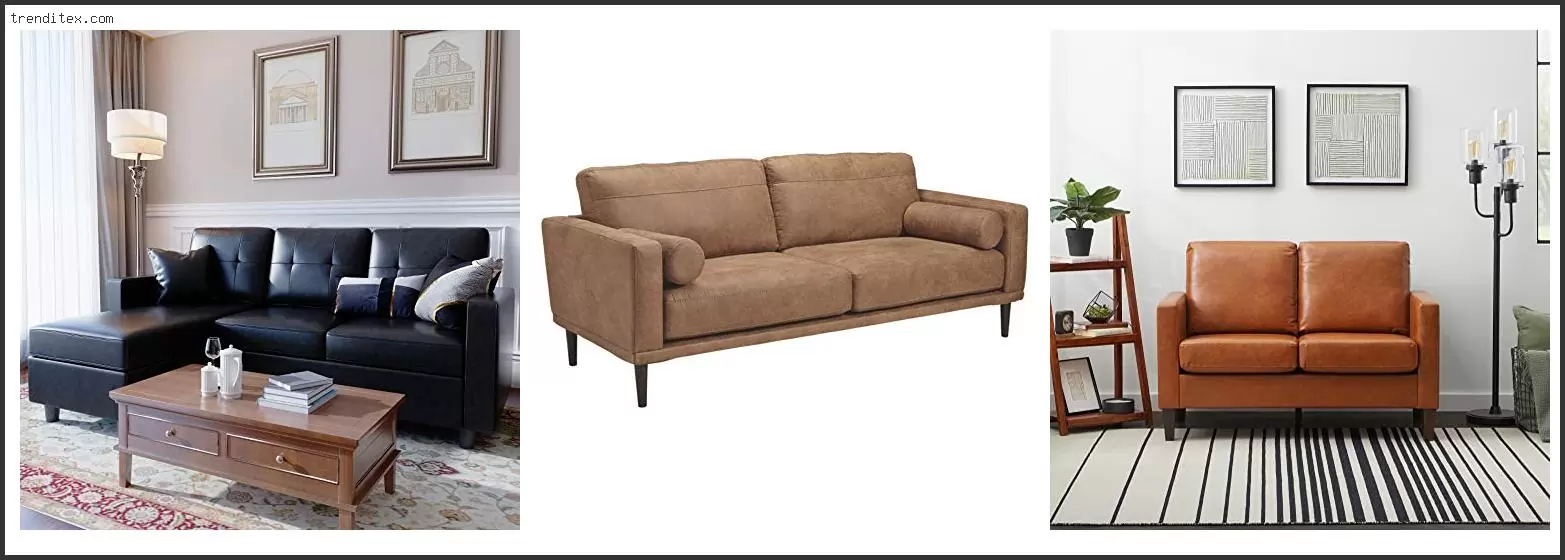 Best Faux Leather Sofas