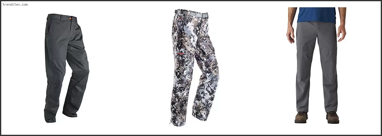 Best All Around Sitka Pants
